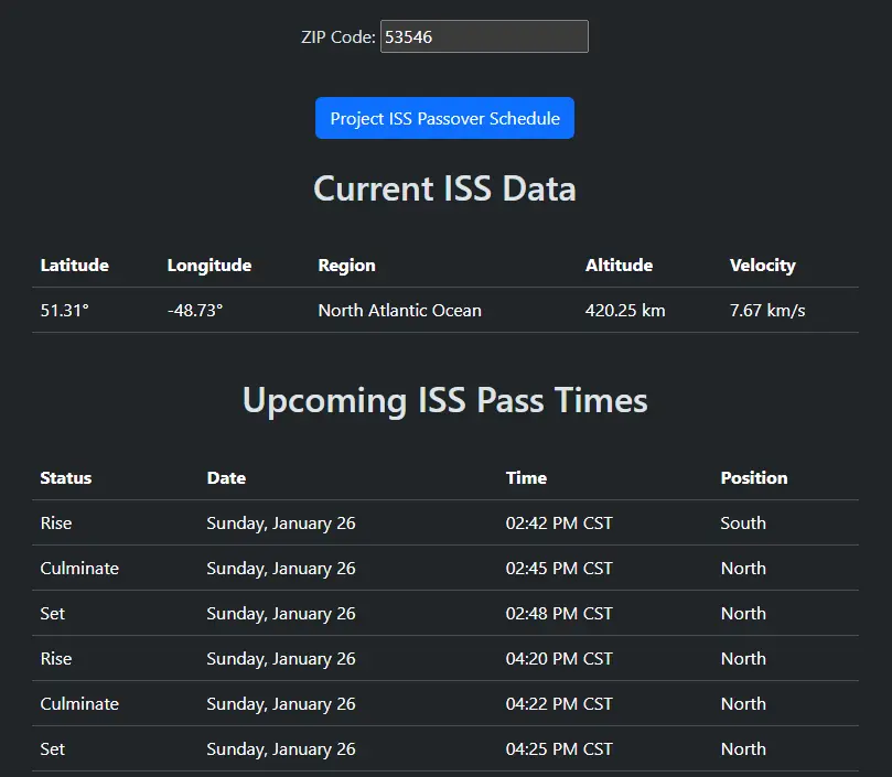 ISS Tracker